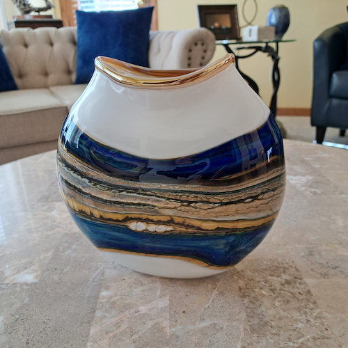 Click to view detail for GBG-004 Vessel, Flattened Round Coastal $625